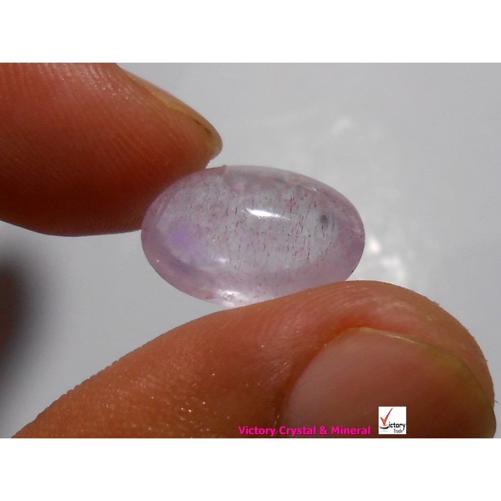 Kecubung Kalimantan Antik & Langka Ungu Rambut Merah Perak Langka Natural 855