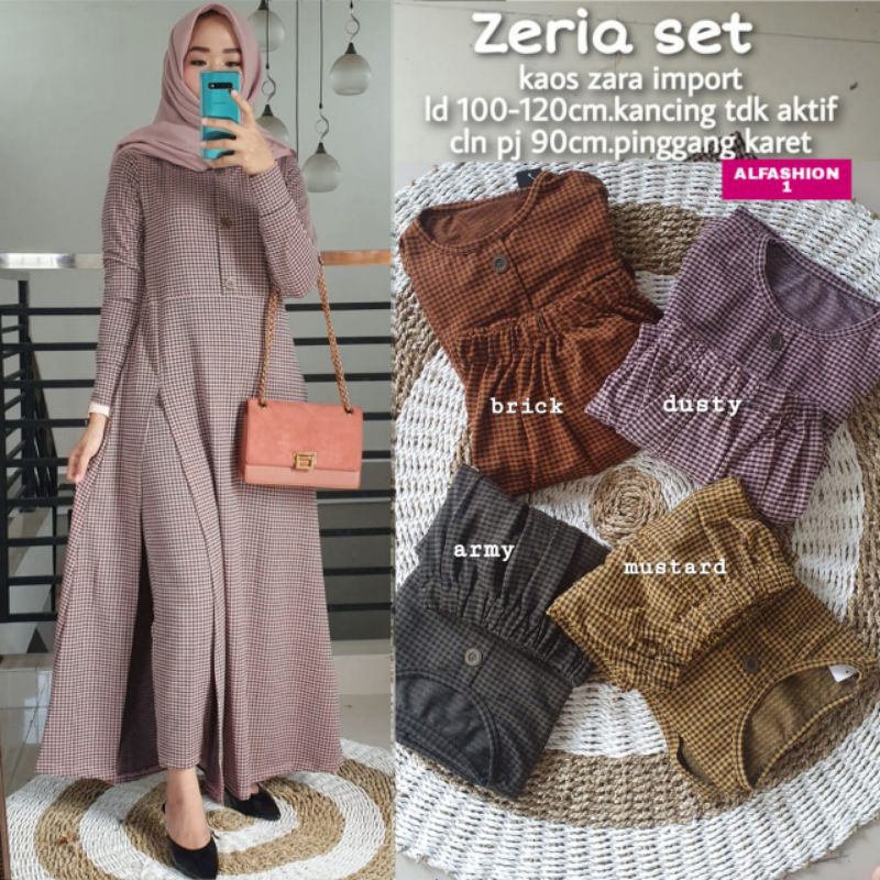 ZERIA SET#SETELAN/BY ALL FASHION SOLO