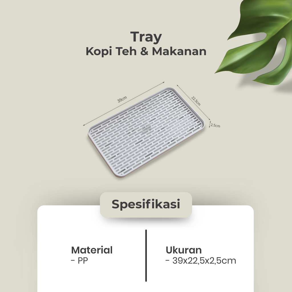 COFFEE OR TEA TRAY SERVING DRAIN BOARD PP | NAMPAN SEDUH KOPI dan TEH