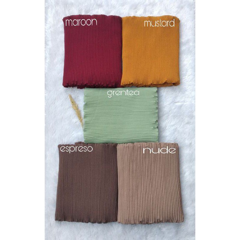 Pashmina Plisket Shawl  Lidi | Pasmina Plisket Full | Pashmina Diamond crepe  pashmina-5