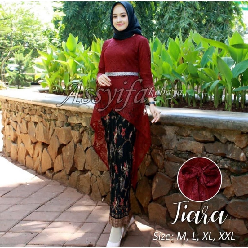 Setelan Kebaya Brukat Tiara Asyifa Kebaya Pesta Modern Kebaya Brukat Modern Kebaya Wisuda Kebaya Bru