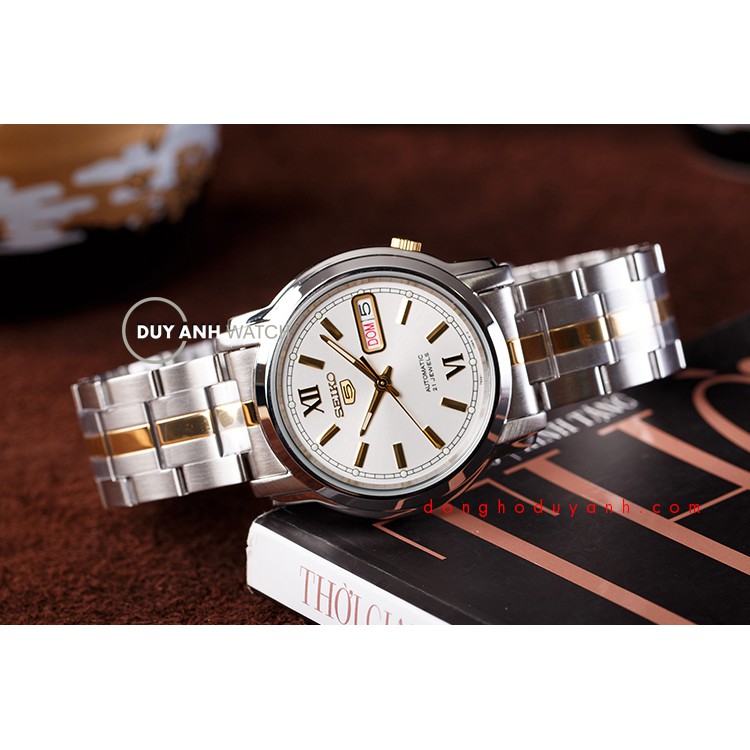 Seiko 5 SNKK83K1 Automatic Two Tone Bracelet - jam Tangan Pria SNKK83