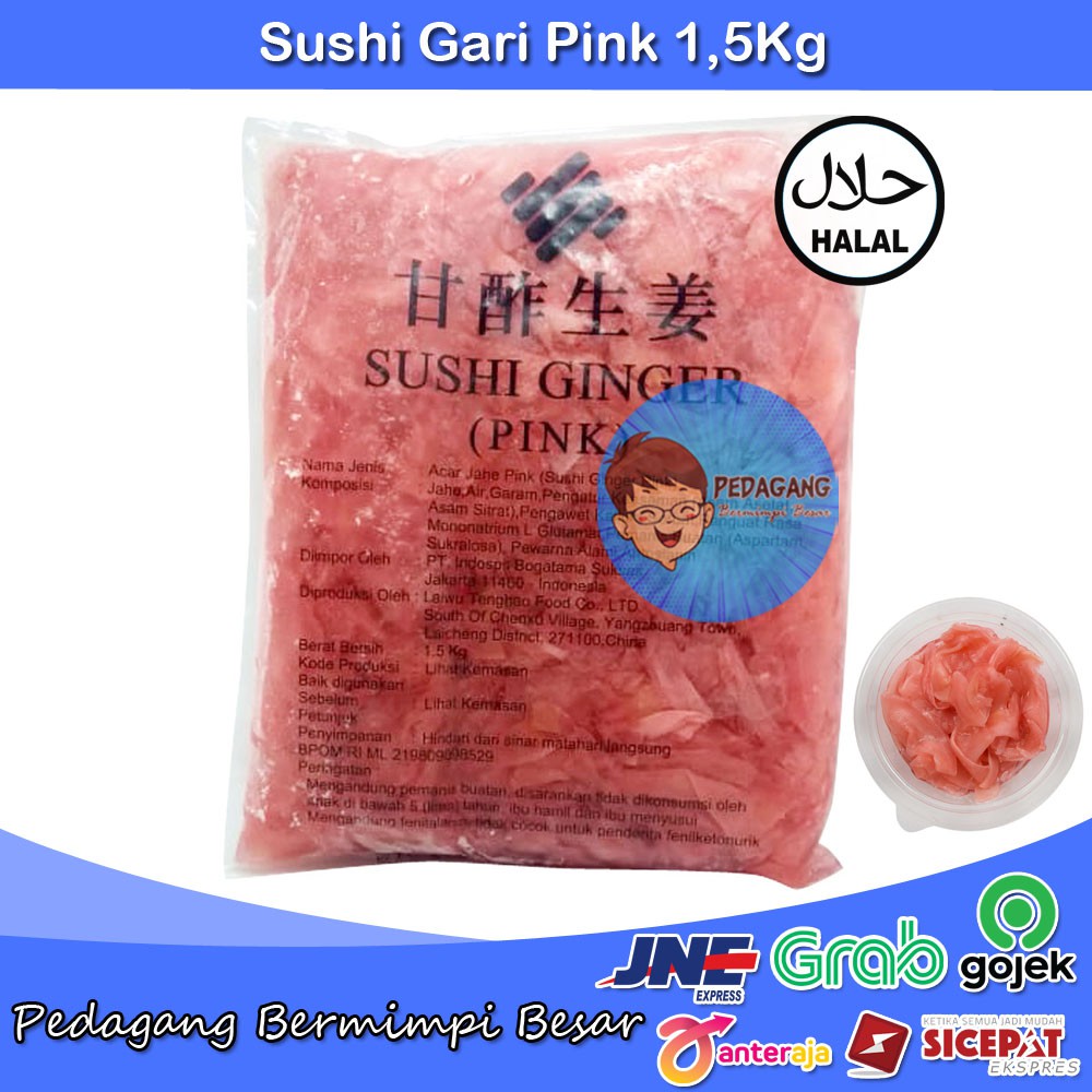 Sushi Gari Pink 1,5Kg | Acar Jahe | Gari