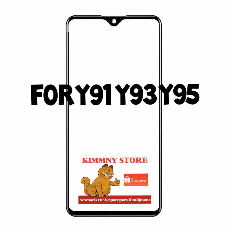 KACA LCD / KACA DEPAN LAYAR TOUCHSCREEN VIVO Y91 Y91C Y93 Y95 ORIGINAL