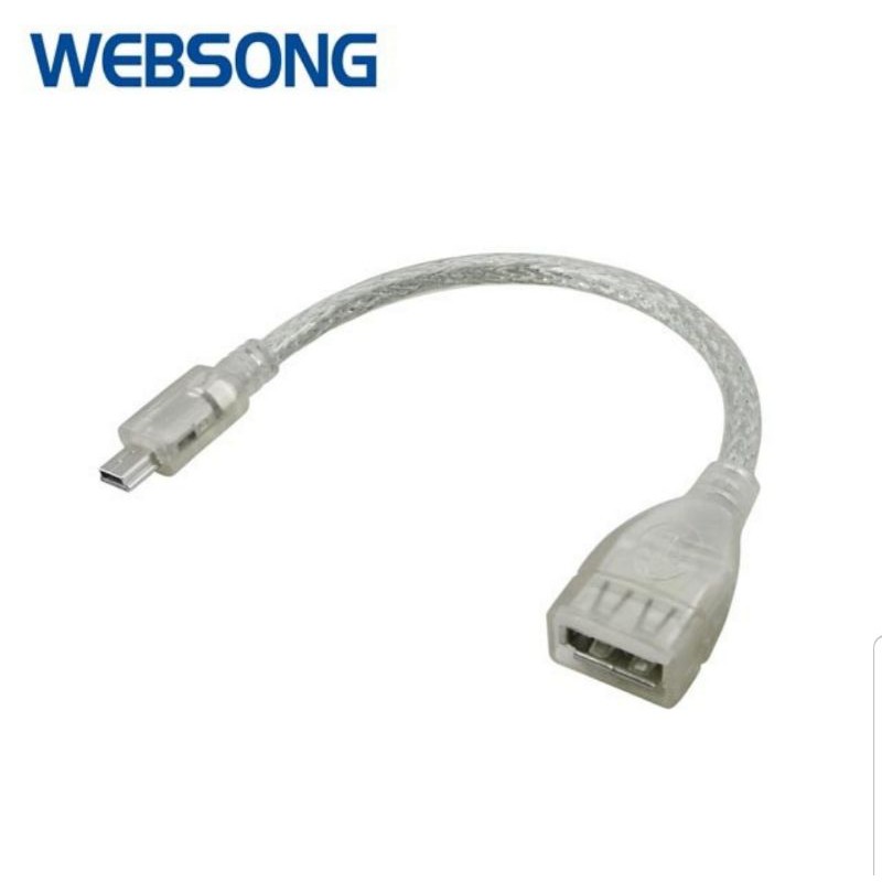 Kabel mini USB 5P Male to USB A Female 20CM High Quality WEBSONG