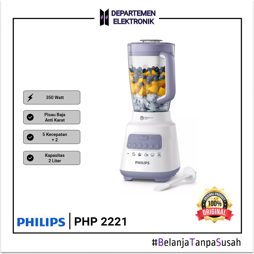 PHILIPS BLENDER HR 2221 - blender plastik 2 L