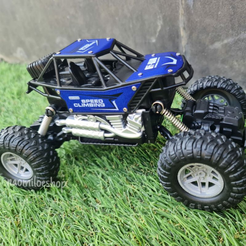 Mainan anak mobil remote kontrol jeep mobil rock climber crawler offroad