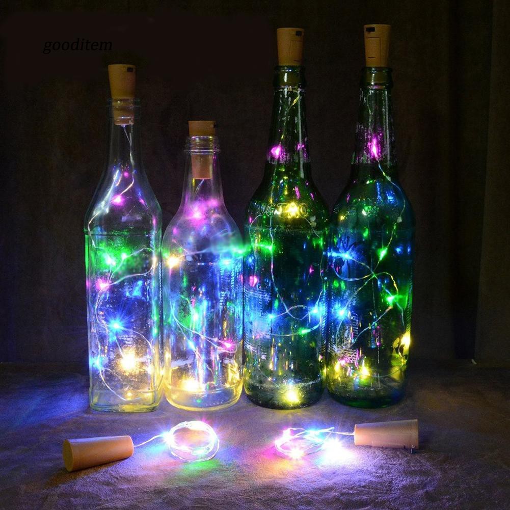  Lampu  Tumblr Tutup Botol  Wine 15 20 LED untuk Dekorasi  
