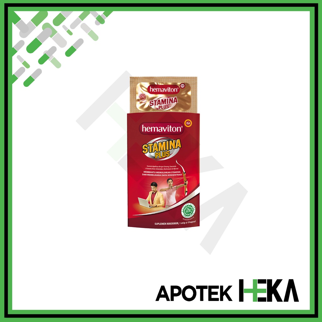 Hemaviton Stamina Plus Strip 5 Kapsul Sleeve Suplemen Multivitamin (SEMARANG)