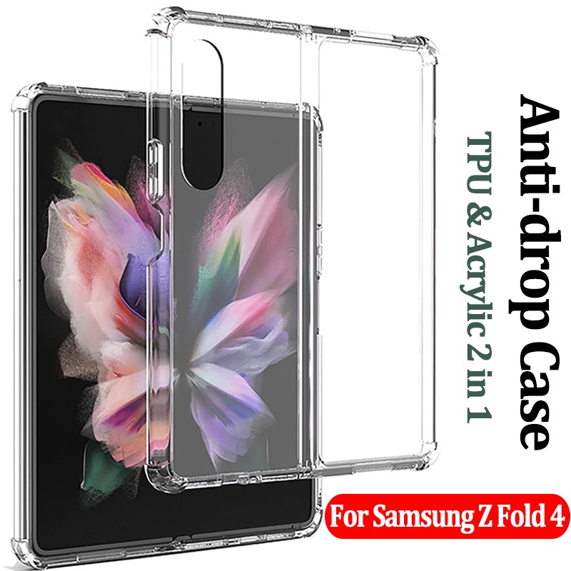 Case Pelindung Empat Sudut Shockproof Anti Jatuh Anti Gores Untuk Samsung Galaxy Z Fold 4