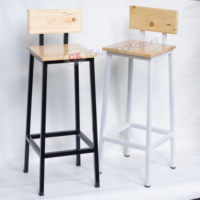 Kursi Kayu - Kursi Cafe Bar Besi Kayu Jati Belanda