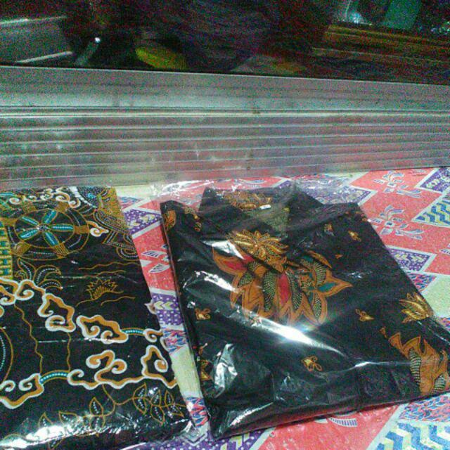 Kemeja Batik Lengan Panjang 021 Risna Batik Hrb0626 Hem Batik Murah Seno Sogan Bakung Padi Manggar