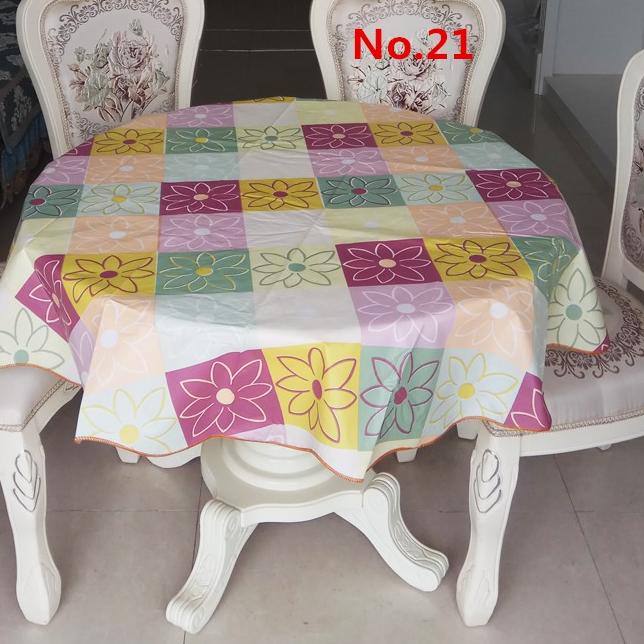 ۞ Taplak Meja Makan Bulat Taplak Meja Makan Bundar Anti Air Taplak Meja Makan Plastik Motif ROUND ♢