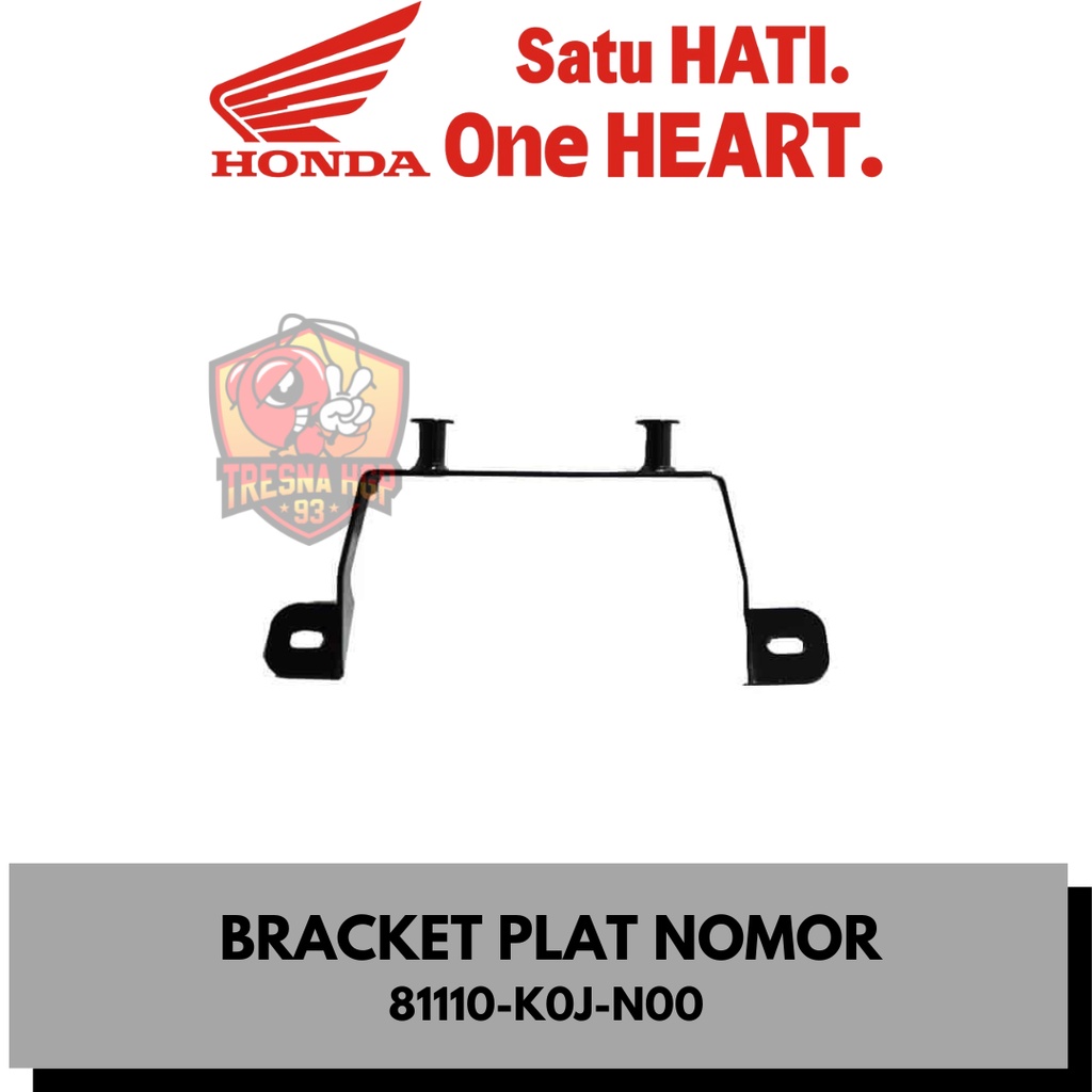 81110-K0J-N00 BRACKET PLAT NOMOR GENIO ORIGINAL | BRACKET, FR NUMBER PLATE 81110K0JN00