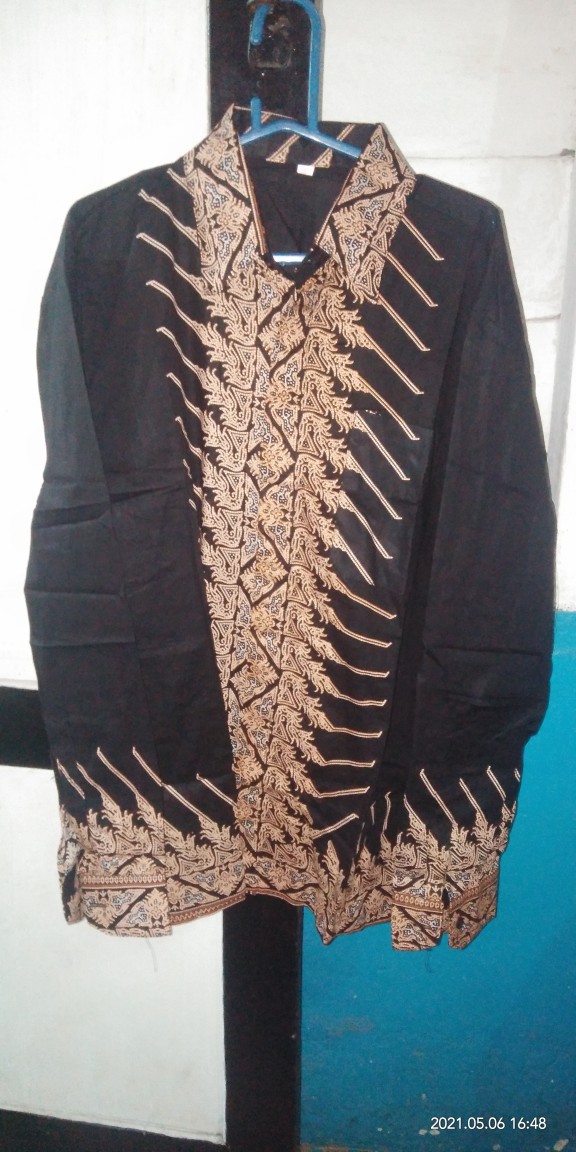 Size M L Xl Xxl Xxxl Bswart Batik Hrb026 Kenongo Hem / Kemeja Batik / Kemeja Pria Lengan Panjang