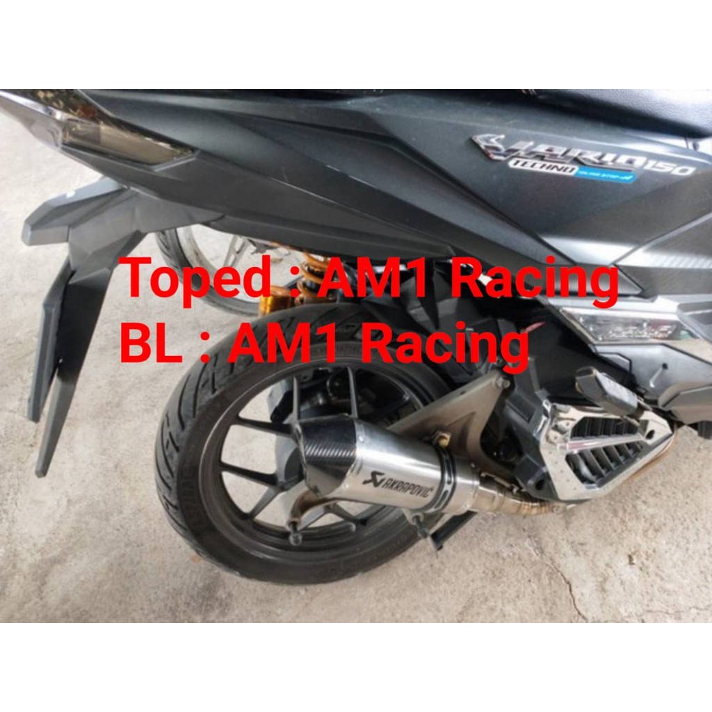 Knalpot Racing Akrapovic Short Mio Sporty M3 Beat Fi Karbu Xride Vario 110