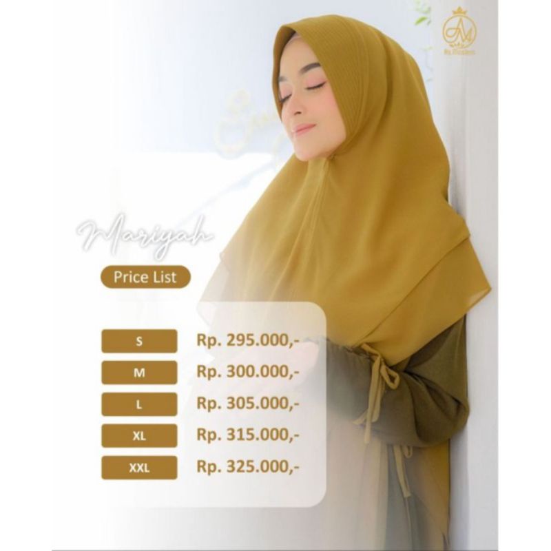 gamis mariyah by as moslem ready stoc