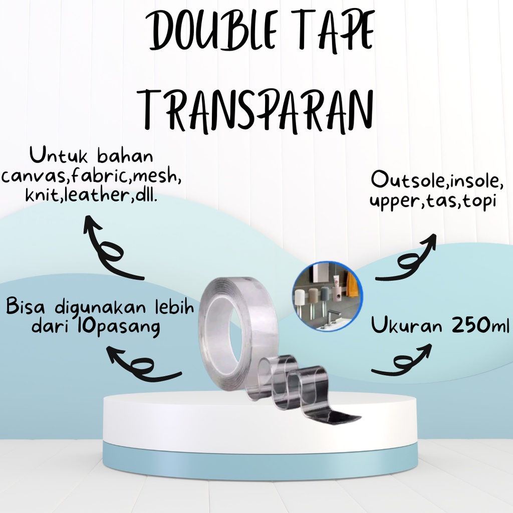 

Double tape transparant