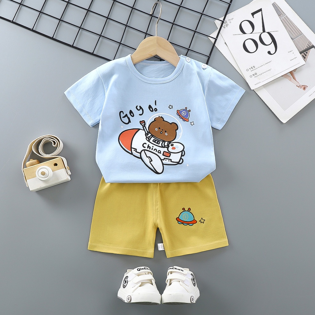 Setelan Anak Impor / Setelan Baju Anak / Setelan Kaos Anak / Set Baju Anak / Stelan Kaos Celana Anak / Baju Santai Rumah Anak / Set Rumah / Baju Anak Lucu