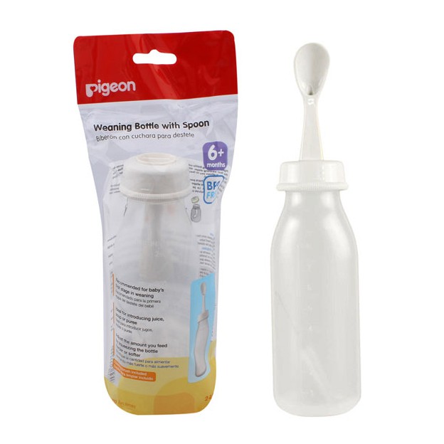 Pigeon Baby Food Feeder 240 ml - Botol Sendok Bayi 240ml BPA Free