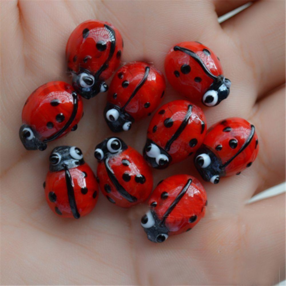 NICKOLAS1 Gelang DIY Ladybug&amp;Kalung Wanita&amp;Pria Isi 20pcs