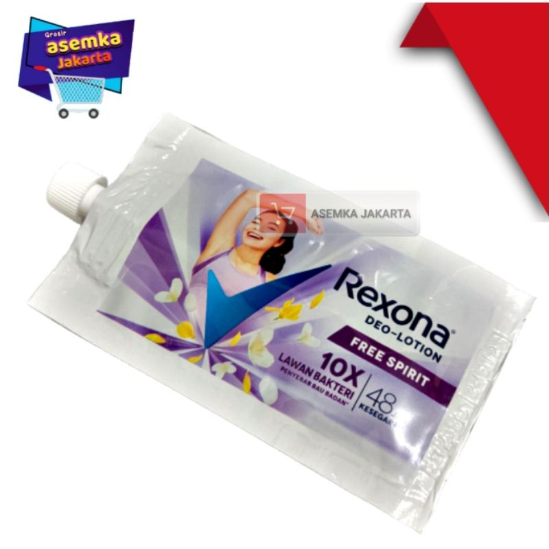 Rexona Deo Lotion 9gr isi 6 sachet Pria dan wanita Formula Baru