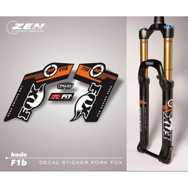 「BIG SALE」 STICKER SEPEDA - Decal Stiker Front FOX Talas /【Import Terbaik】/Grosir/「 F⚡ASH SALE」