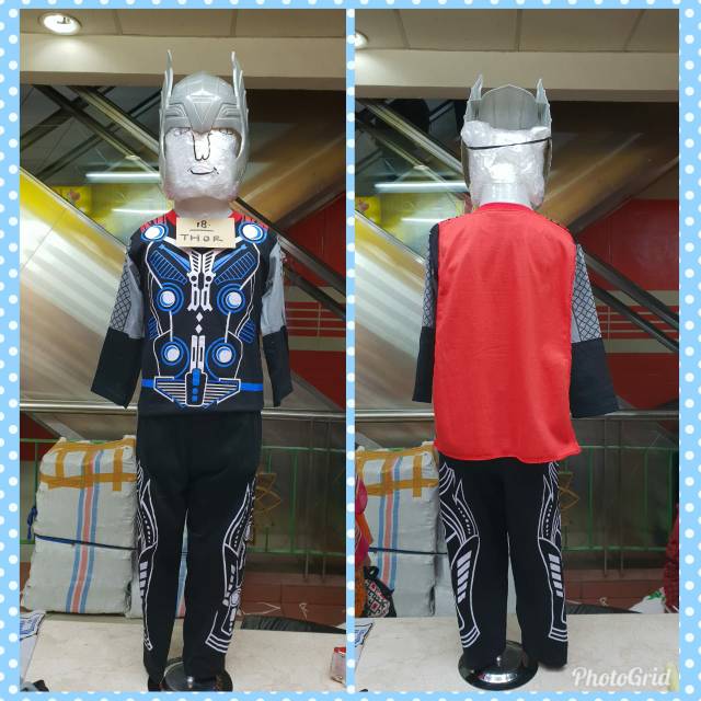 Kostum baju anak thor tanpa palu(Gak ada palu ya)