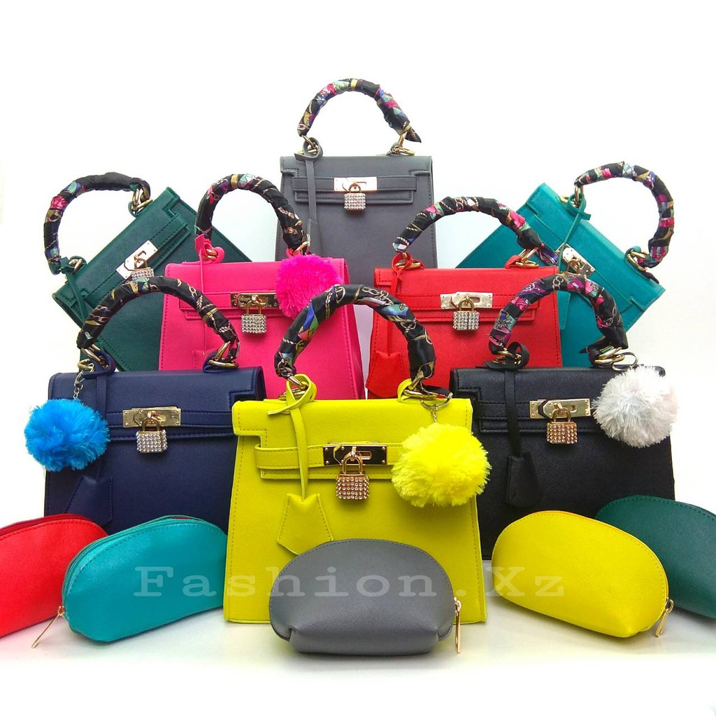 Sale tas fashion kelly taiga import 2in1 pompom tas import 