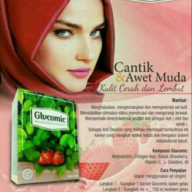 

Glucomic - minuman serbuk strawberry