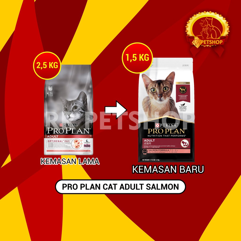 Cat Food / Makanan Kucing Pro Plan Adult Salmon 1.5 Kg