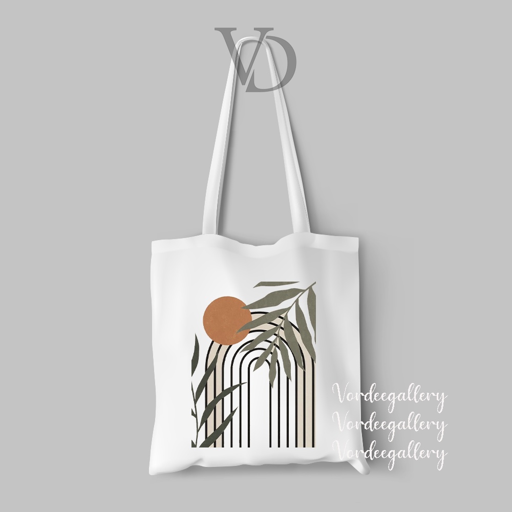 TOTE BAG KANVAS MOTIF ART ABSTRACT NEW TERBARU / AESTHETIC TOTE BAG / TAS BELANJA MOTIF ABSTRAK