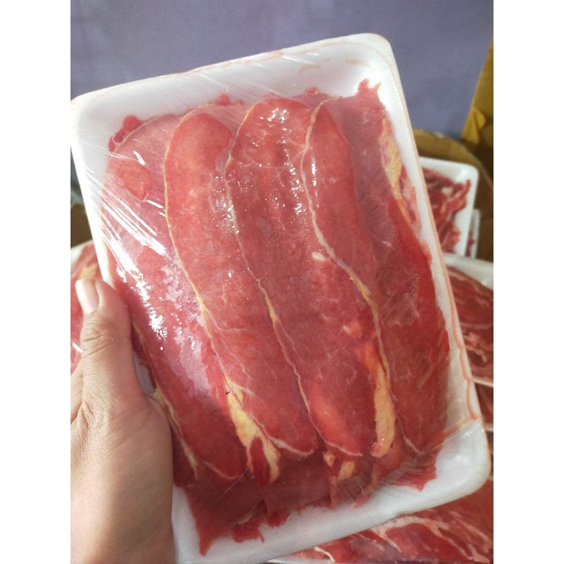 

Beef slice rendah lemak 500gr/Beef slice low fat/ beef teriyaki /beef yakiniku /daging suki