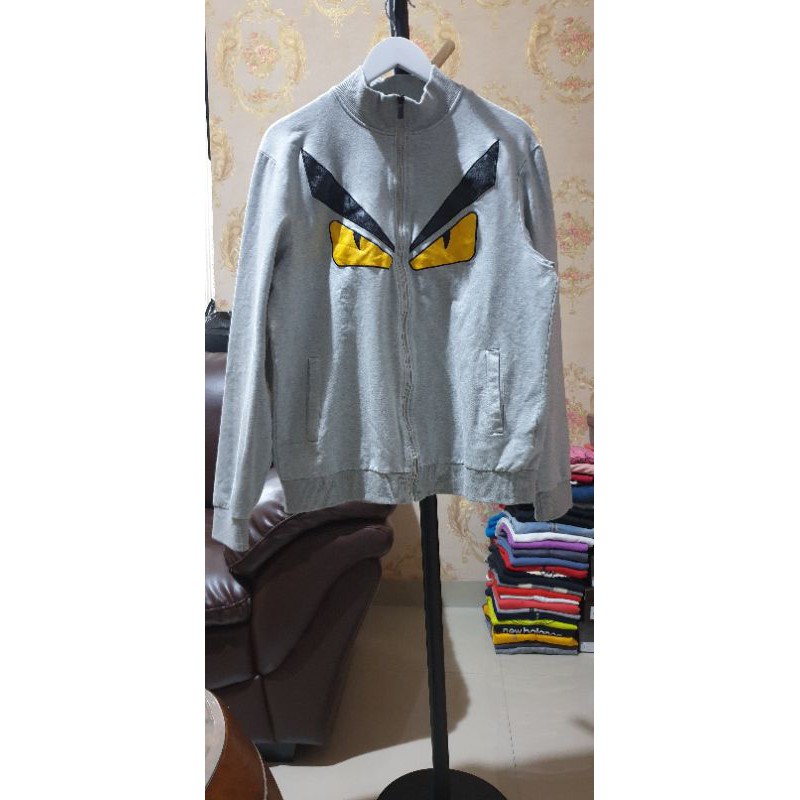 Sweater Crewneck CN Fendi Sablon Kulit/Leather