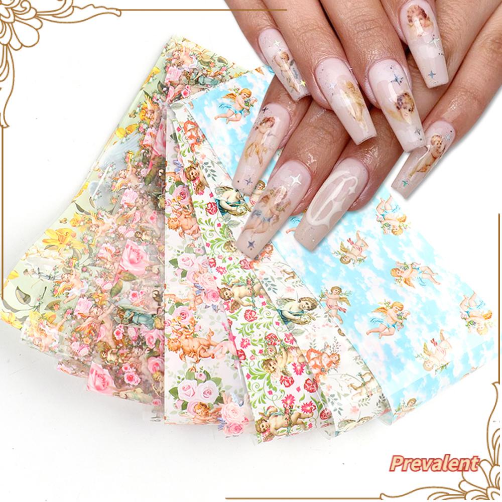 10pcs Stiker Kuku Water Transfer Untuk Manicure