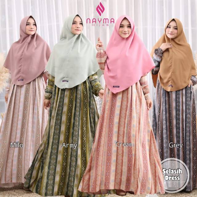 SELASIH DRESS GAMIS  KATUN HARIAN HOME DRESS NYAMAN DINGIN 