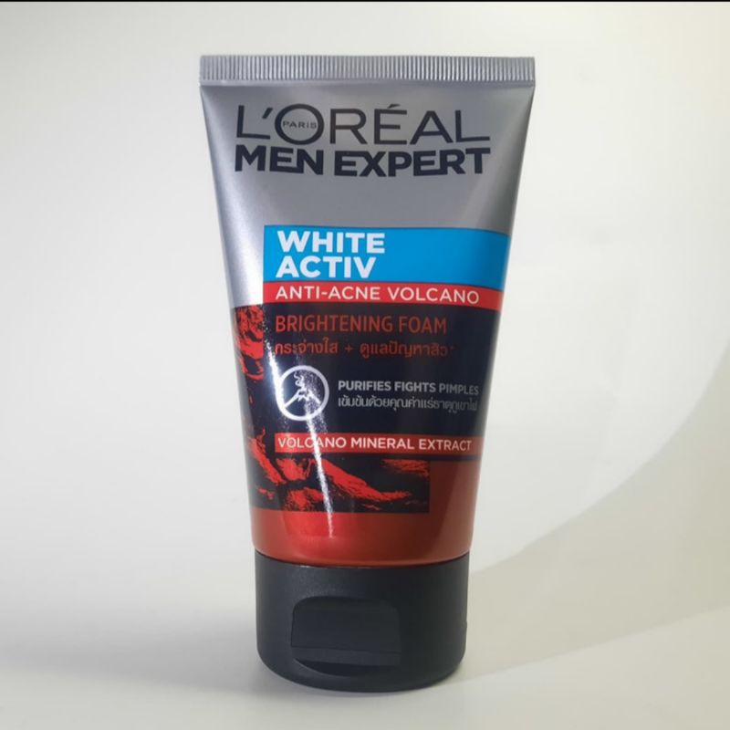 Loreal Paris Men Expert White Active Anti Aceh Volcano Foam 100ml