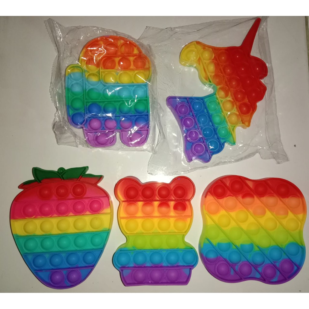 pop it rainbow / mainan anak / mainan pop it