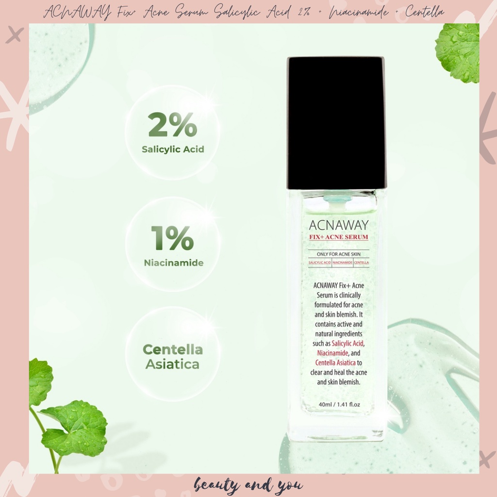 ACNAWAY Fix+ Acne Serum Salicylic Acid 2% + Niacinamide + Centella Original Skincare (ORIGINAL)