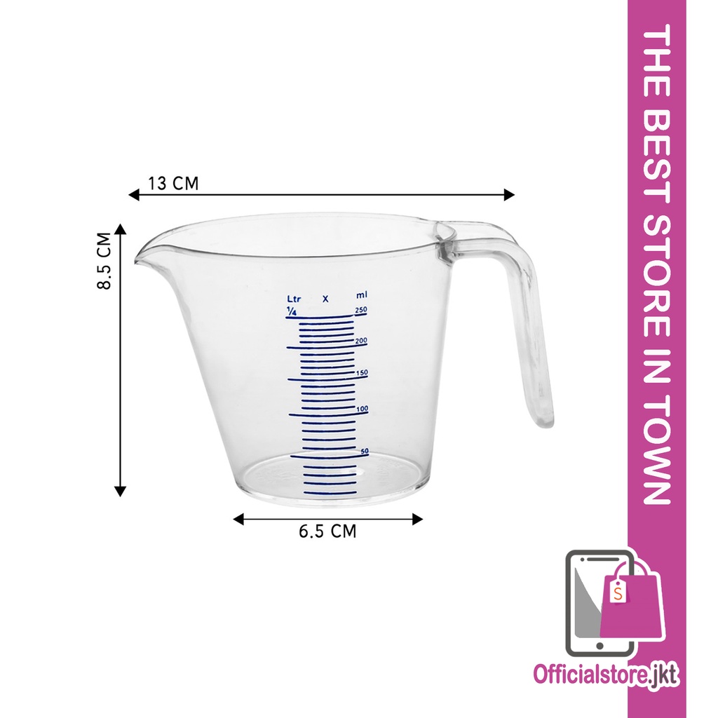 Jual Osj Gelas Takar Gelas Ukur Air Takaran Gelas Measuring Cup 350ml Gl1822 Indonesia 3117