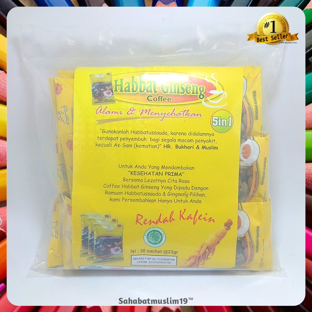 

Habbat Ginseng Coffea Rendah Kafein 5 in 1