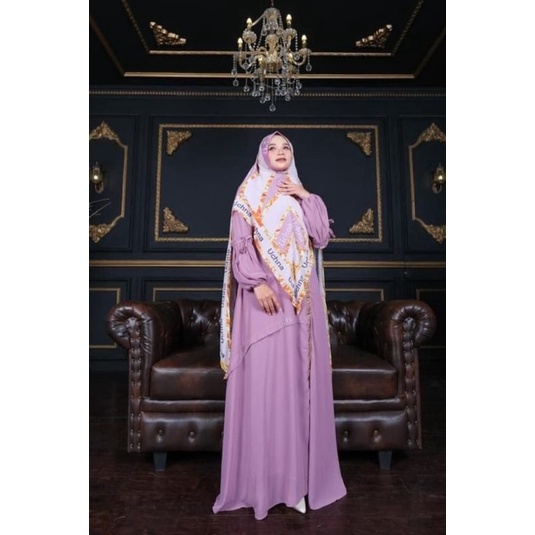 gamis set syar'i brand Uchna
