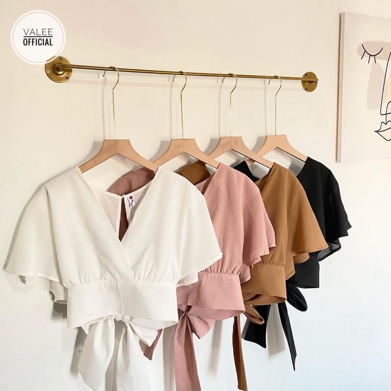 (COD)BOW BACK CARDIE Outerwear Rompi Lengan Pendek Batwing Tali Pita Fashion Remaja Muslim Terlaris