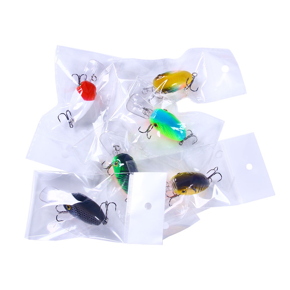 Hengjia 6PCS Umpan Pancing Hardlure Tiruan Bentuk Ikan 6.5cm 7.5g