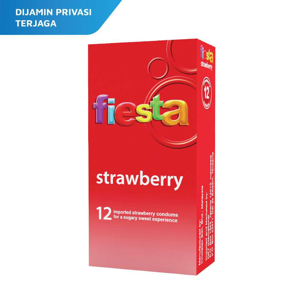 *HAZELCARE* Fiesta Kondom Strawberry 12pcs 12's / Max Dotted 3pcs 3's