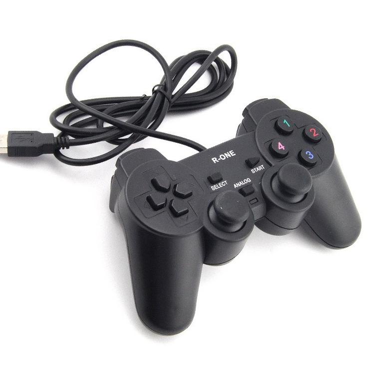☆ STIK PS USB MURAH GETAR FULL GAMEPAD SINGLE R-ONE JOYSTICK / STICK USB UNTUK LAPTOP & PC ♦