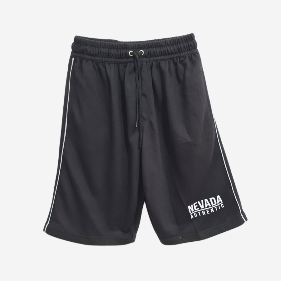 Celana Pendek Katun Laki-Laki Dewasa Anak Remaja Nevada Authentic Black Size L / Celana Katun Rumah 