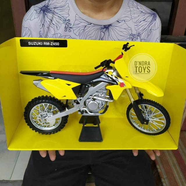 Miniatur Motor Cross Diecast trail Suzuki RM-Z450 1:6 Harga Murah