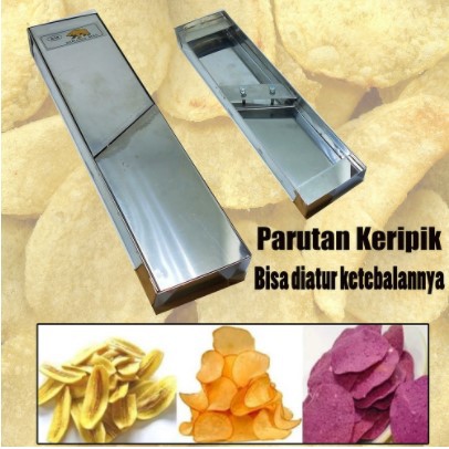 Jual Parutan Keripik Pengiris Kripik Singkong Kentang Pisang Stainless ...