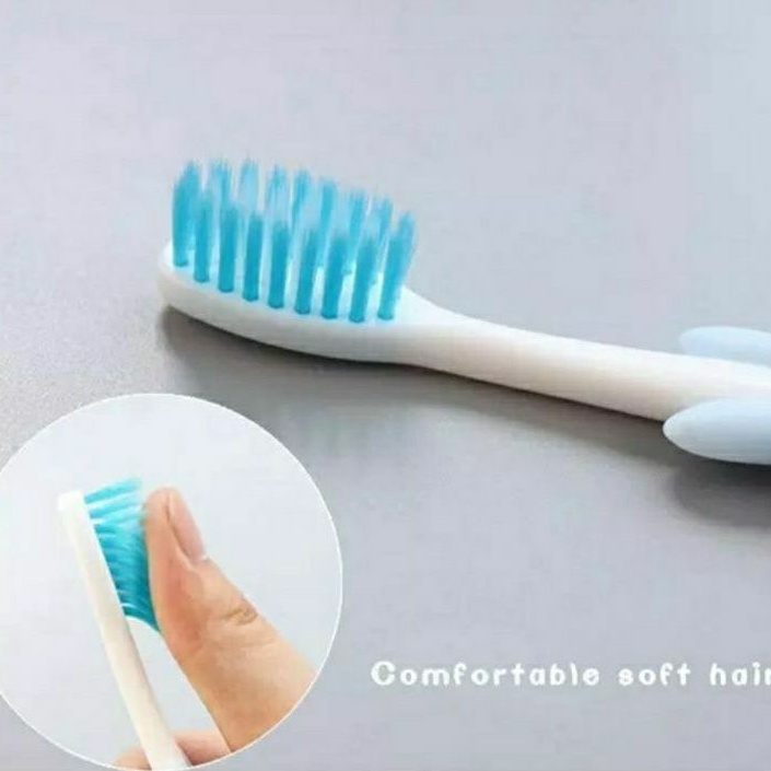 Sikat Gigi Anak Bentuk Beruang 4 Set in 1 Sikat Gigi Cleaner Tooth